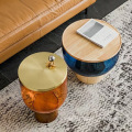 glass coffee table modern side table for home